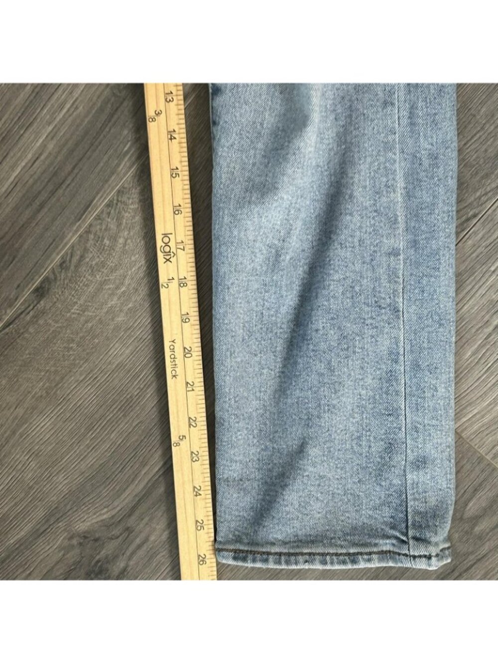 Levi's Wedgie Straight Jeans Womens 30 Light Wash High Rise Distressed Denim - Picture 16 of 16
